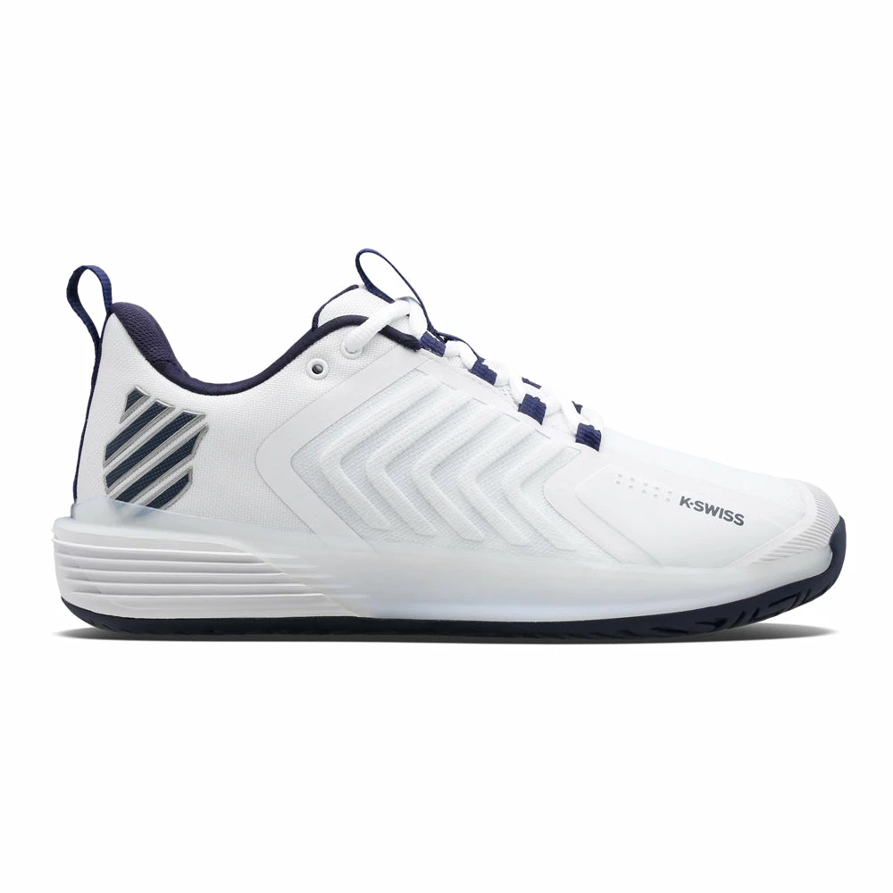 K-Swiss Ultrashot 3 (Men's) - White/Peacoat/Silver 1 K-Swiss Ultrashot 3 (Men's) - White/Peacoat/Silver