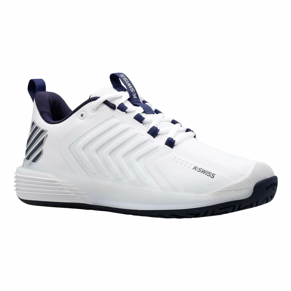 K-Swiss Ultrashot 3 (Men's) - White/Peacoat/Silver 3 K-Swiss Ultrashot 3 (Men's) - White/Peacoat/Silver - Image 3