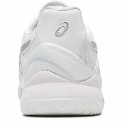 Asics Gel Resolution 8 (Men's) - White/Pure Silver -Cheap Women's Tennis Shoes Store 1041A079 100 SR BK