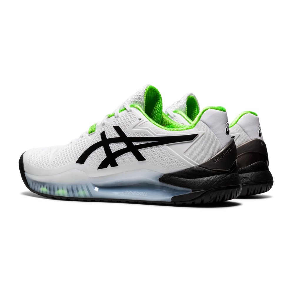 Asics Gel Resolution 8 (Men's) - White/Green Gecko (Available Size: 7) 5 Asics Gel Resolution 8 (Men's) - White/Green Gecko (Available Size: 7) - Image 5