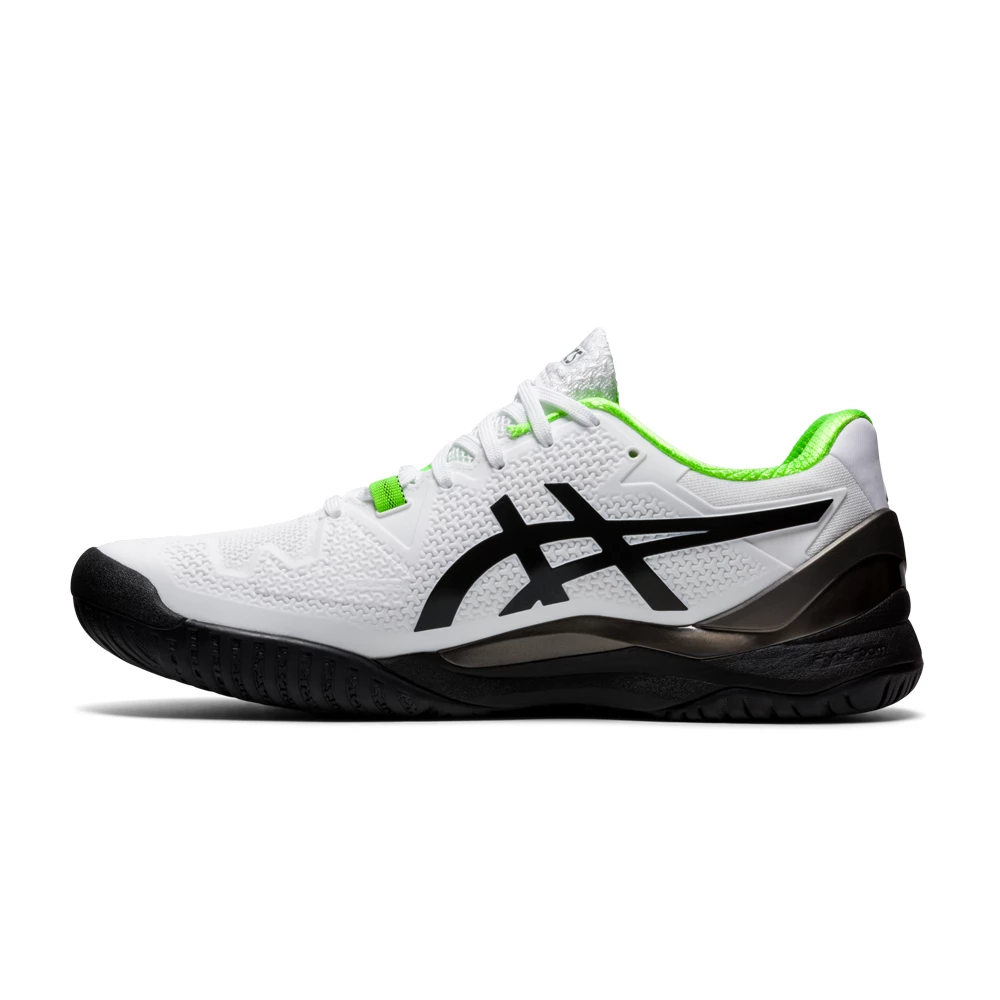 Asics Gel Resolution 8 (Men's) - White/Green Gecko (Available Size: 7) 3 Asics Gel Resolution 8 (Men's) - White/Green Gecko (Available Size: 7) - Image 3