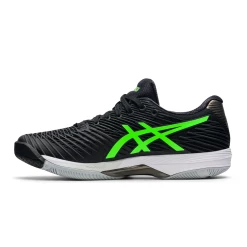 Asics Solution Speed FF 2 (Men's) - Black/Green Gecko (Available Size: 12) -Cheap Women's Tennis Shoes Store 1041A182 003 SR LT GLB