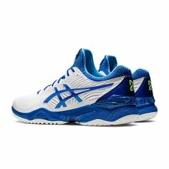 Asics Court FF Novak (Men's) - White/Tuna Blue -Cheap Women's Tennis Shoes Store 1041A343 960e