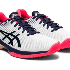 Asics Solution Speed FF (Women's) - White/Peacoat (Available Size: 5) -Cheap Women's Tennis Shoes Store 1042A002 102 SB FR