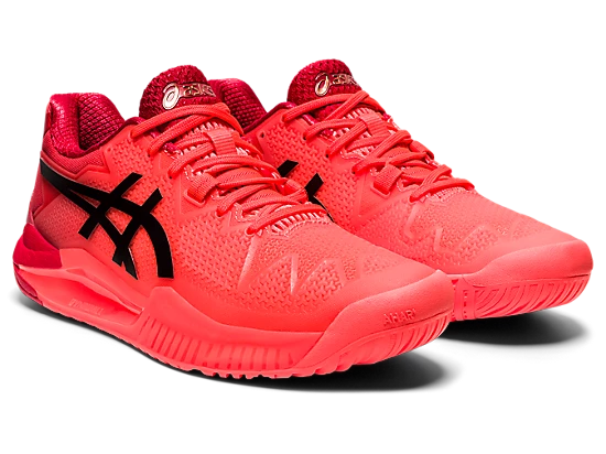 Asics Gel Resolution 8 L.E. Tokyo (Women's) - Sunrise Red/Eclipse Black (Available Size: 6, 9.5, & 10) 2 Asics Gel Resolution 8 L.E. Tokyo (Women's) - Sunrise Red/Eclipse Black (Available Size: 6, 9.5, & 10) - Image 2