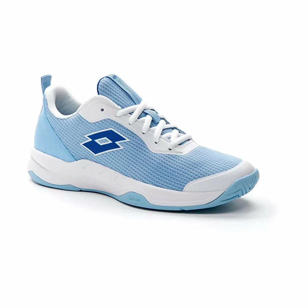Lotto Mirage 600 All Court (Women's) - Airy Blue/Pacific Blue/All White 2 Lotto Mirage 600 All Court (Women's) - Airy Blue/Pacific Blue/All White - Image 2