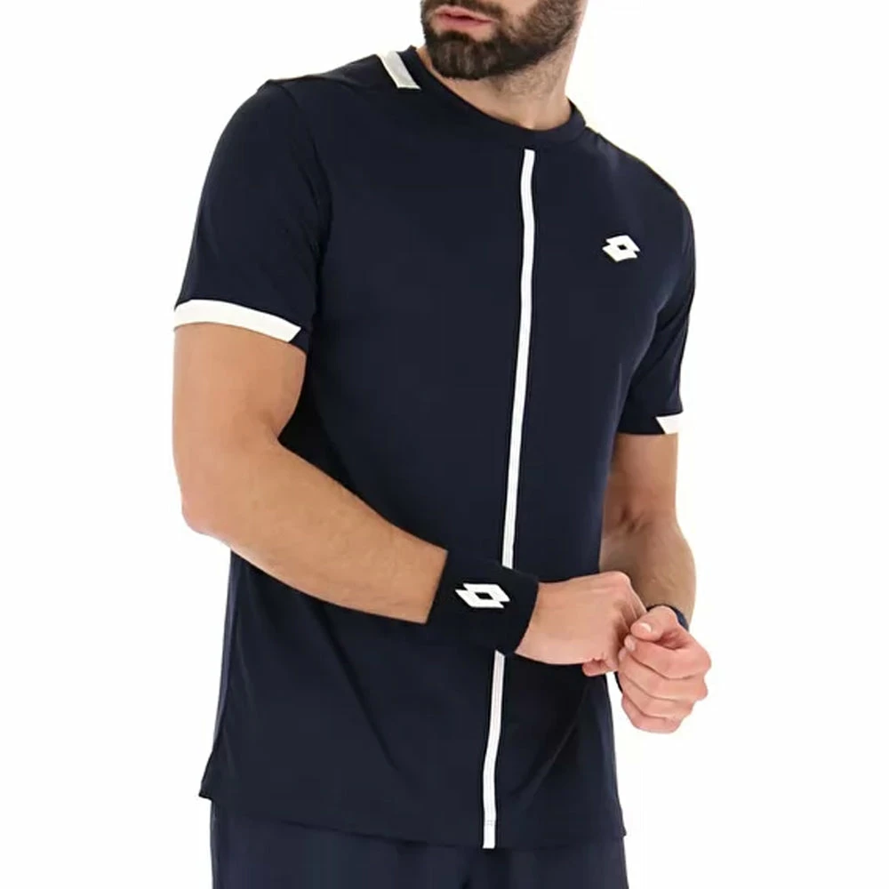 Lotto Top IV Tee (Men's) - Navy Blue/Bright White 1 Lotto Top IV Tee (Men's) - Navy Blue/Bright White