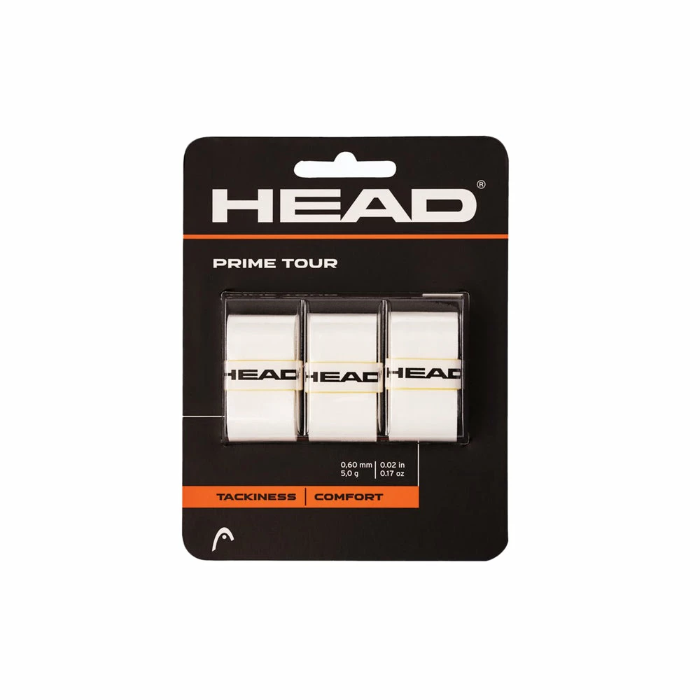 Head Prime Tour Overgrip (3 Pack) - White 1 Head Prime Tour Overgrip (3 Pack) - White
