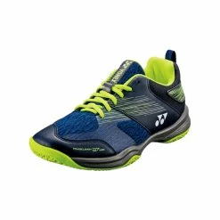 Yonex Power Cushion 37 Wide (Unisex)- Navy/Yellow -Cheap Women's Tennis Shoes Store 37wided