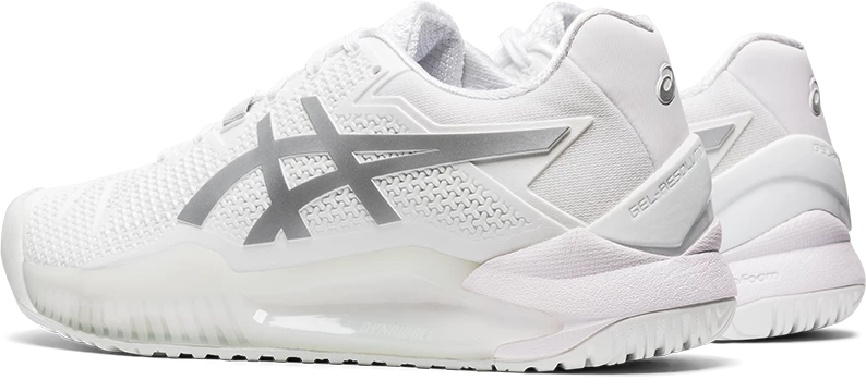 Asics Gel Resolution 8 (Women's) - White/Pure Silver - Image 4