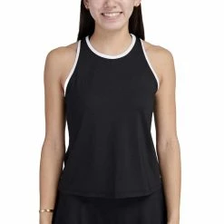 Ace Athletics Ace Sienna High Neck Tank (Women's) - Black/White