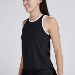 Cheap Women's Tennis Shoes Store -Cheap Women's Tennis Shoes Store AceSiennaHighNeckTank Black White 2