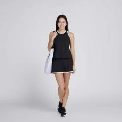 Ace Athletics Ace Sienna High Neck Tank (Women's) - Black/White 7 Ace Athletics Ace Sienna High Neck Tank (Women's) - Black/White -Cheap Women's Tennis Shoes Store AceSiennaHighNeckTank Black White 4