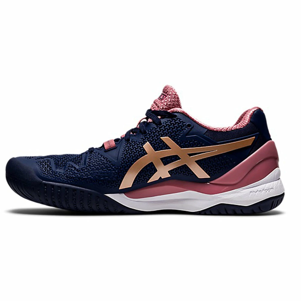 Asics Gel Resolution 8 (Women's) - Peacoat/Rose Gold (Available Size: 9) 3 Asics Gel Resolution 8 (Women's) - Peacoat/Rose Gold (Available Size: 9) - Image 3