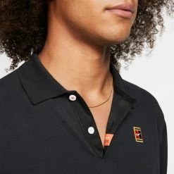 Nike Dri-Fit Heritage DNA Polo (Men's) - Black -Cheap Women's Tennis Shoes Store CJ9524 010 PHSYM002