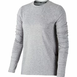 Nike Element Crew Long Sleeve (Women's) - Grey (Available Size: L)