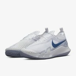 Nike Court React Vapor NXT (Men's) - White/Ashen Slate/Volt/Mystic Navy -Cheap Women's Tennis Shoes Store CV0724 111e