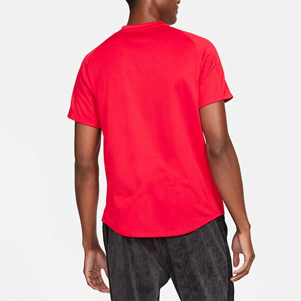 Nike Court Dri-Fit Victory Top (Men's) - University Red/White (Available Size: S, XL) 2 Nike Court Dri-Fit Victory Top (Men's) - University Red/White (Available Size: S, XL) - Image 2