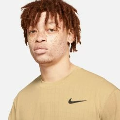 Nike Court Breathe Slam Top (Men's) - Parachute Beige/Black (Available: Size S) -Cheap Women's Tennis Shoes Store CV3840 297 PHSYM001