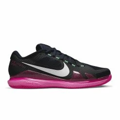Nike Court Air Zoom Vapor Pro (Men's) - Obsidian/White/Hyper Pink/Green Glow