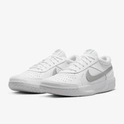 Nike Court Zoom Lite 3 (Women's) - White/Metallic Silver (Available Size: 10.5) -Cheap Women's Tennis Shoes Store DH1042 101 4