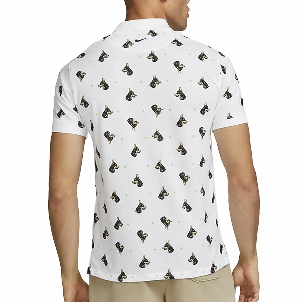 Nike Slim-Fit Printed Polo (Men's) - White 2 Nike Slim-Fit Printed Polo (Men's) - White - Image 2