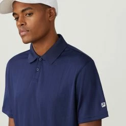 Fila Essentials Drop Needle Tennis Polo (Men's) - Navy (Available Size: S) -Cheap Women's Tennis Shoes Store FILA COM XLarge TM016472 412 02 e