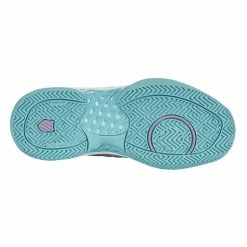 K-Swiss Hypercourt Express 2 (Women's) - Brilliant White/Angel Blue/Sheer Lilac -Cheap Women's Tennis Shoes Store K96613 190c