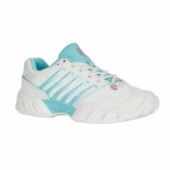 K-Swiss Bigshot Light 4 (Women's) - Brilliant White/Angel Blue/Sheer Lilac -Cheap Women's Tennis Shoes Store K96989 190d