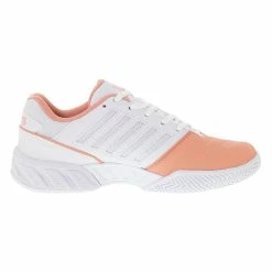 K-Swiss Bigshot Light 4 (Women's) - Peach Amber/White/Asphalt -Cheap Women's Tennis Shoes Store K96989 683 A