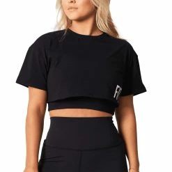 Kinsey Fit Fit & Fearless Crop Tee (Women's) - Black