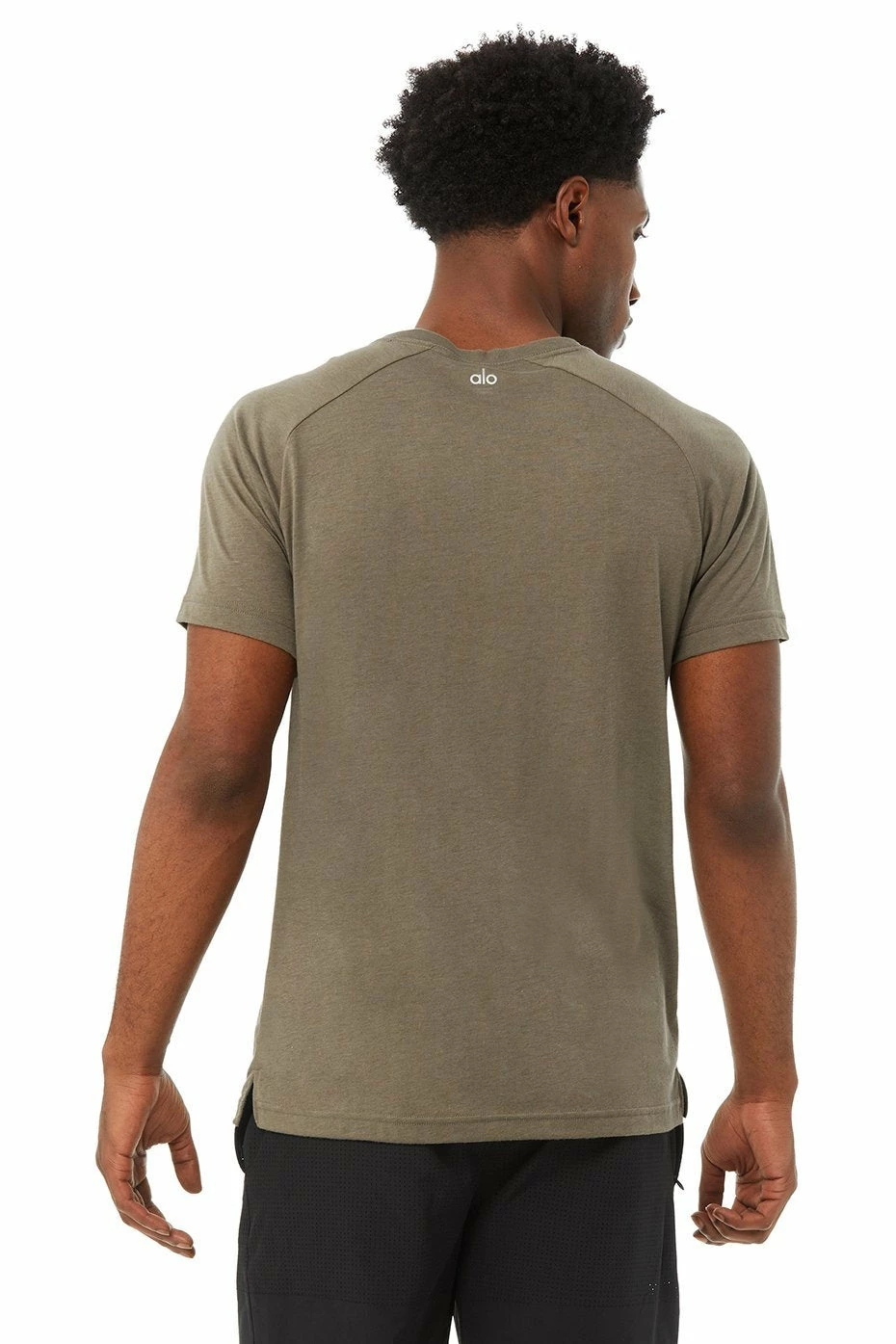 Alo Triumph Crew Neck Tee (Men's) - Olive Branch (Available: Size XL) 5 Alo Triumph Crew Neck Tee (Men's) - Olive Branch (Available: Size XL) - Image 5