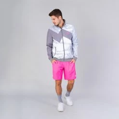 Bidi Badu Zulu Tech Jacket (Men's) - White/Grey -Cheap Women's Tennis Shoes Store M19070221 WHGR ZuluJacket 3