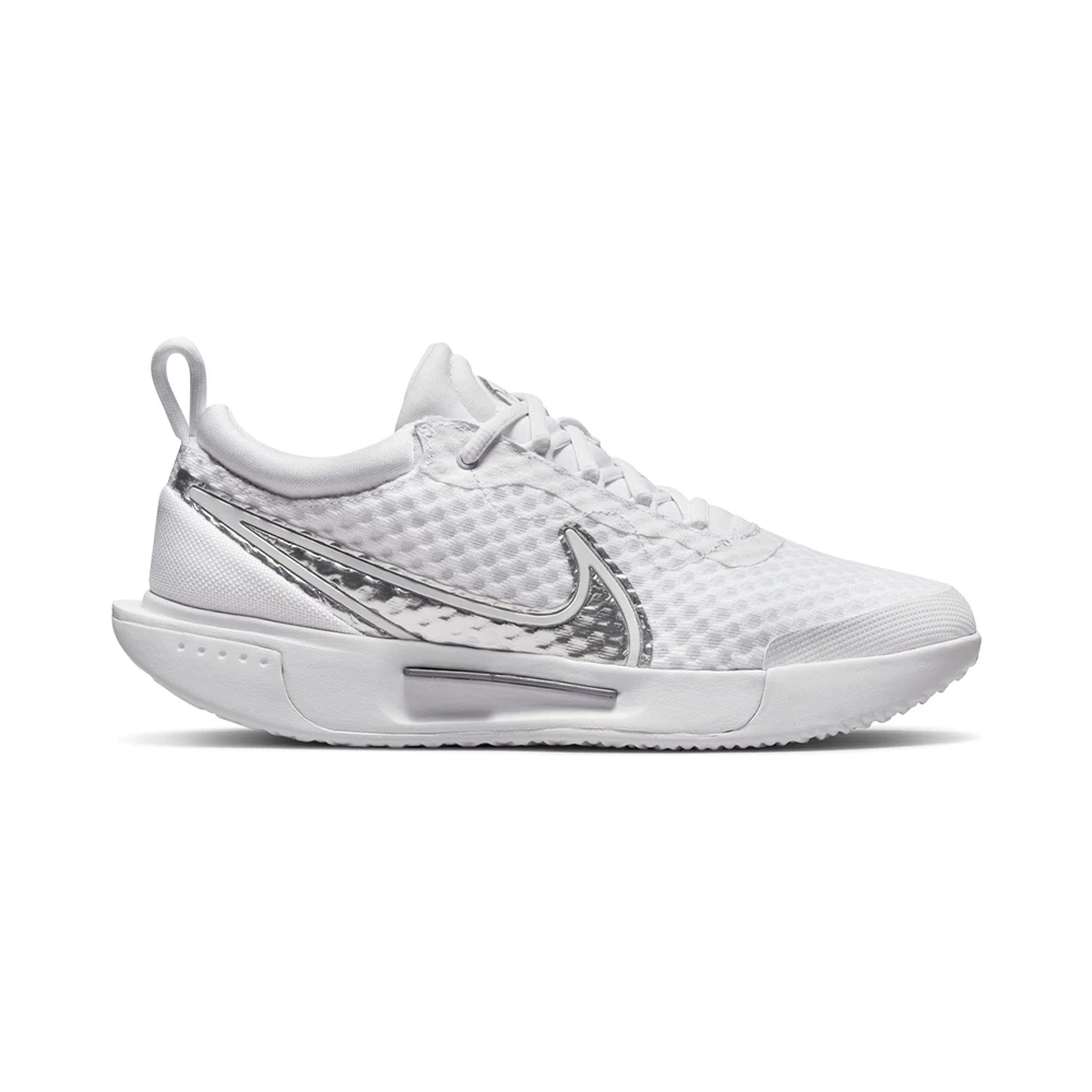 Nike Court Zoom Pro (Women's) - White/Metallic Silver 1 Nike Court Zoom Pro (Women's) - White/Metallic Silver