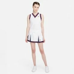 Nike Court Dri-Fit Slam Tank (Women's) - White 7 Nike Court Dri-Fit Slam Tank (Women's) - White -Cheap Women's Tennis Shoes Store NikeCourtSlamTank Women DA4718 100 3