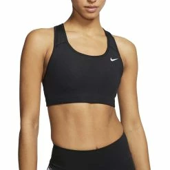 Nike Dri-Fit Medium-Support 1-Piece Pad Sports Bra (Women's) - Black/White