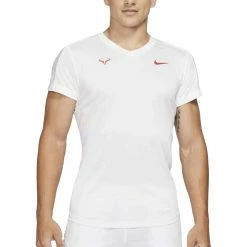 Nike Rafa Challenger Top (Men's) - White/Chile Red (Available Size: S)