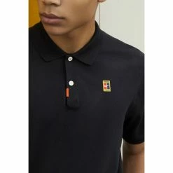 Nike Dri-Fit Heritage DNA Polo (Men's) - Black -Cheap Women's Tennis Shoes Store PDPplus SP20 CJ9524 010 MOB BN02