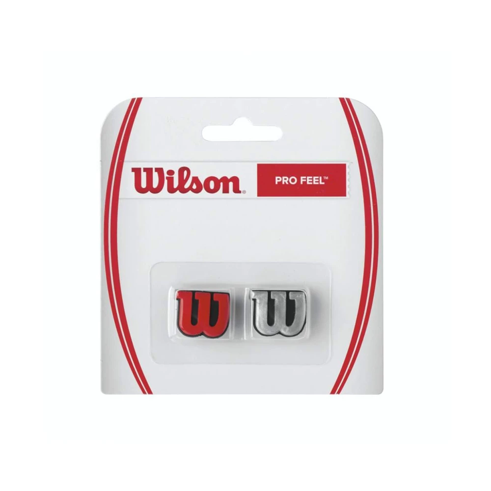 Wilson Pro Feel Dampener - Silver/Red 1 Wilson Pro Feel Dampener - Silver/Red