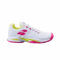 Babolat Propulse Blast All Court (Women's) - White/Pink/Yellow (Available Size: 10)