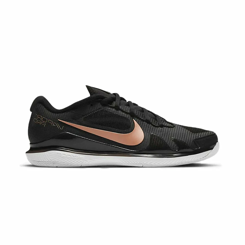 Nike Court Air Zoom Vapor Pro (Women's) - Black/White/Metallic Red Bronze 1 Nike Court Air Zoom Vapor Pro (Women's) - Black/White/Metallic Red Bronze