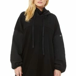 Alo Mixed Media Pullover (Women's) - Black -Cheap Women's Tennis Shoes Store W3482R 01 1 2 750x 122a85dc 7b42 403c 8f37 b21d41a2448f