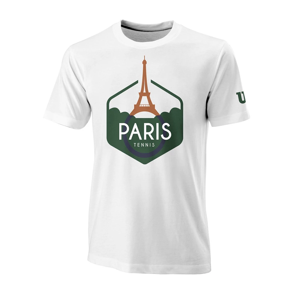 Wilson Paris Edition Tech Tee (Men's) - White 1 Wilson Paris Edition Tech Tee (Men's) - White