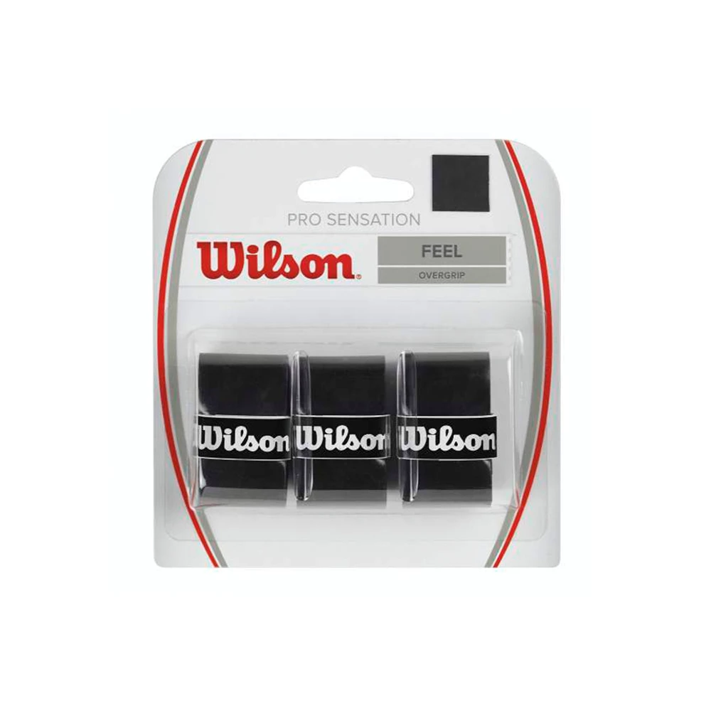 Wilson Pro Sensation Overgrip 3-Pack - Black 1 Wilson Pro Sensation Overgrip 3-Pack - Black