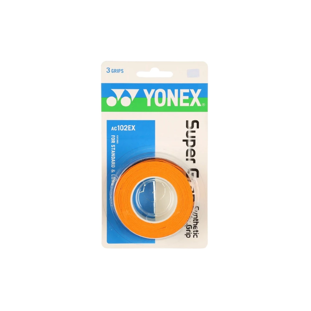 Yonex Super Grap Overgrips (3-Pack) - Orange 1 Yonex Super Grap Overgrips (3-Pack) - Orange