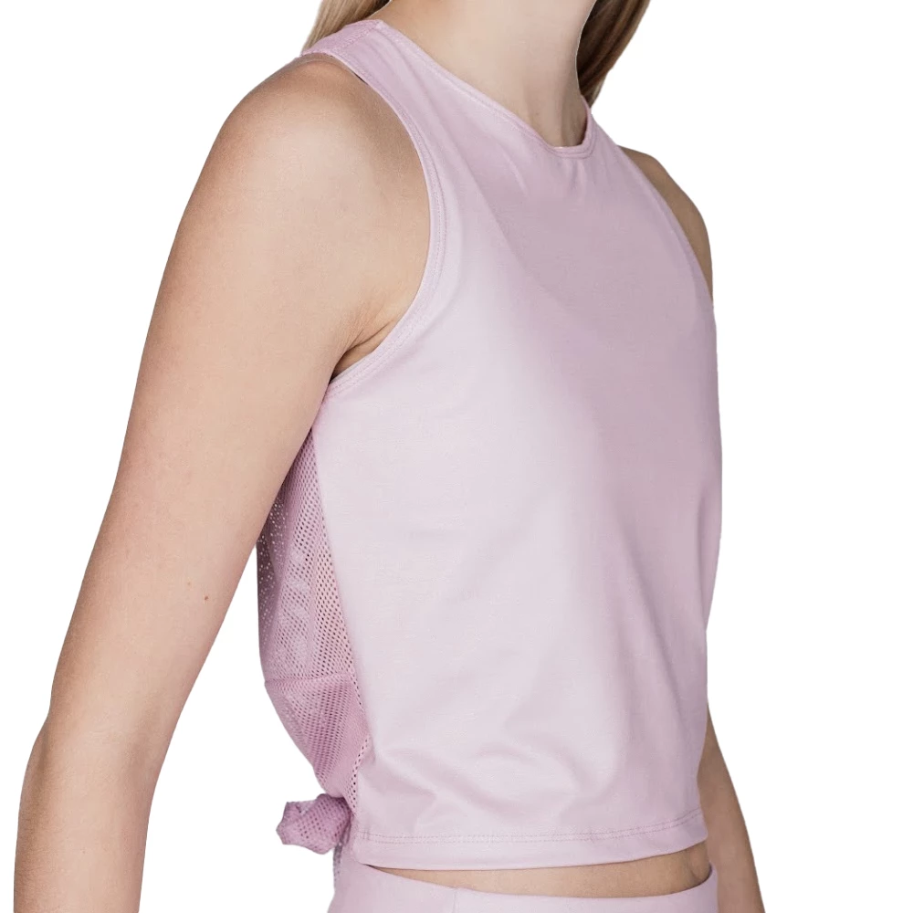 Ace Athletics Ace Mesh Tie Back Tank (Women's) - Light Pink 2 Ace Athletics Ace Mesh Tie Back Tank (Women's) - Light Pink - Image 2