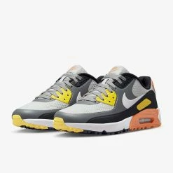 Nike Air Max 90 G (Unisex) - Smoke Grey/Black/Grey Fog/White -Cheap Women's Tennis Shoes Store airmaxG012e