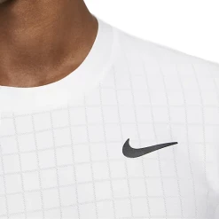 Nike Court Dri-Fit Advantage Top (Men's) - White/White/Black -Cheap Women's Tennis Shoes Store babd07ed 51b0 4715 929d 4ac9a3841424