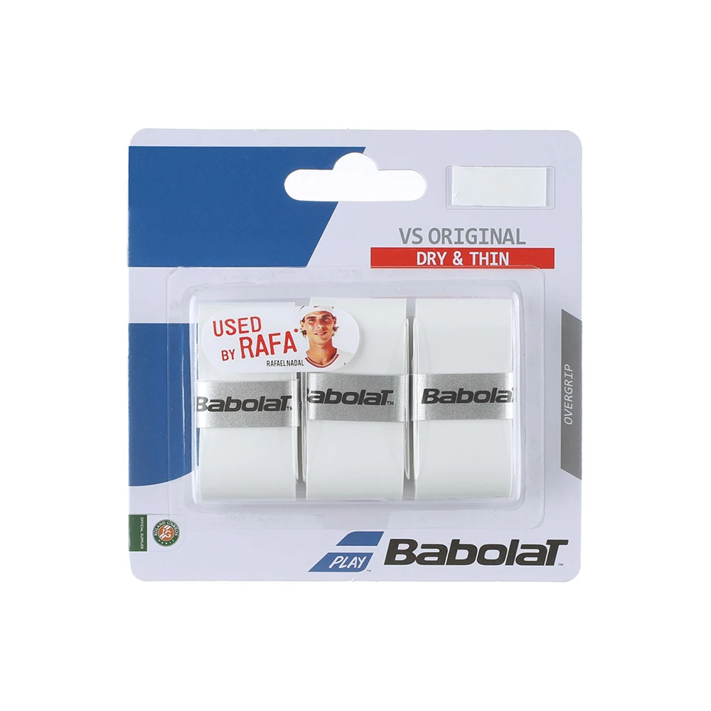 Babolat VS Original Overgrip 3 Pack - White 1 Babolat VS Original Overgrip 3 Pack - White