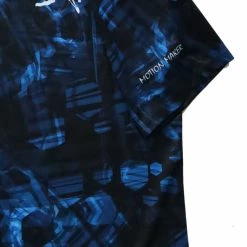 Motion Maker Moisture Management Tee (Men's) - Blue -Cheap Women's Tennis Shoes Store bleupatternMM100 01 Manche scaled